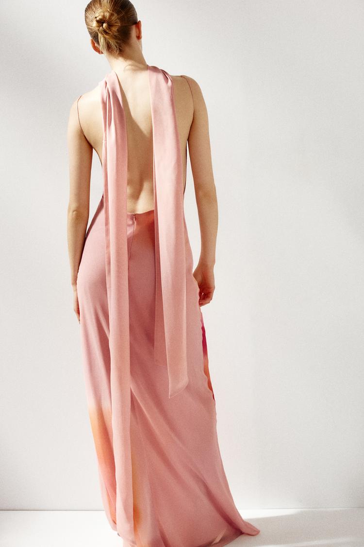 Tracy™ - Long Printed Dress With Scarf
