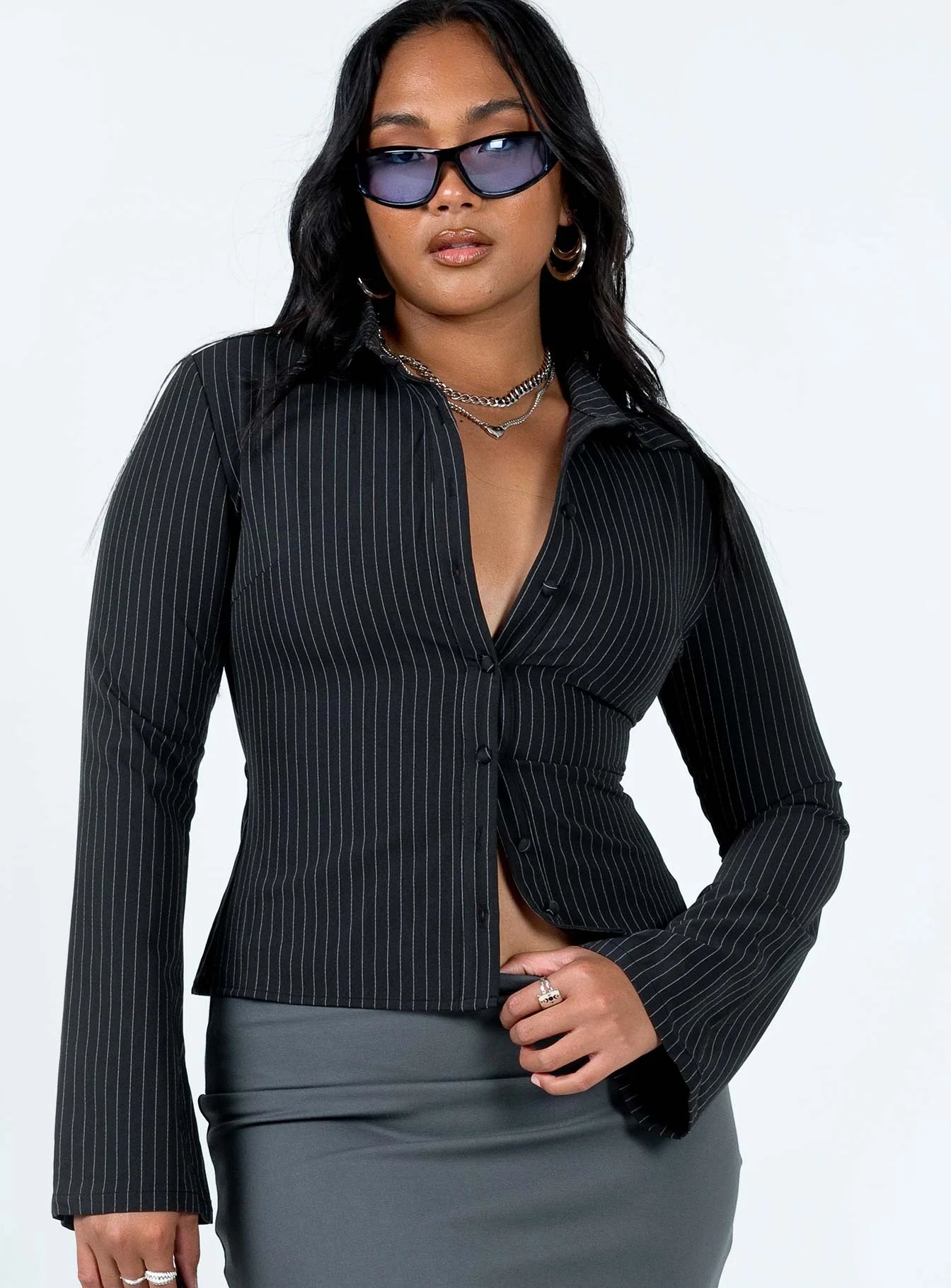 Anna pinstripe shirt