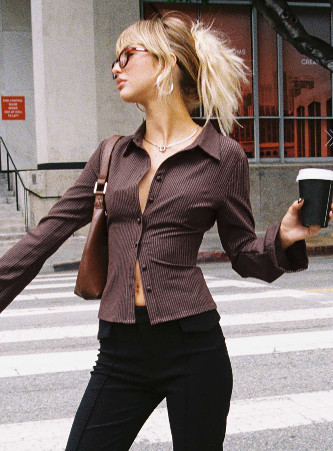 Anna pinstripe shirt