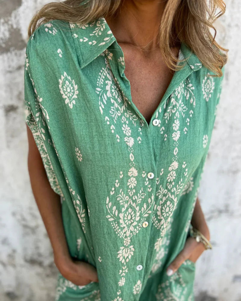 Simona Summer V-neck dress