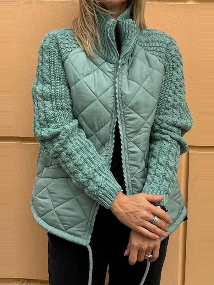 BELINA | Relaxed Patchwork Zip-Up Jacket