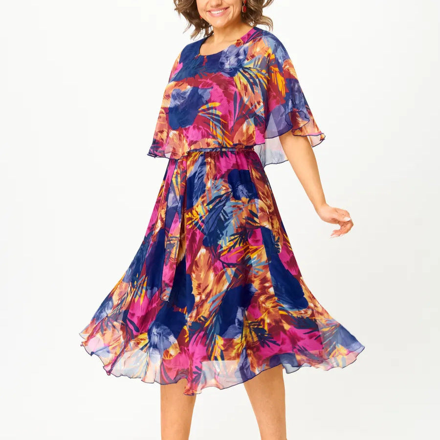 AYALA | Plus Size Comfortable Chiffon Dress
