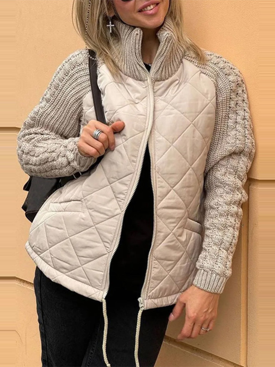 BELINA | Relaxed Patchwork Zip-Up Jacket