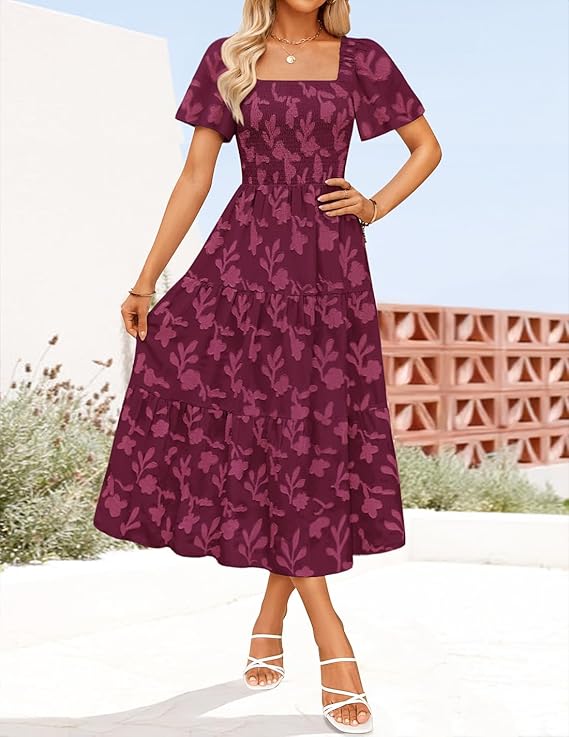 Emily™ | Floral Ruffle Summer Dress