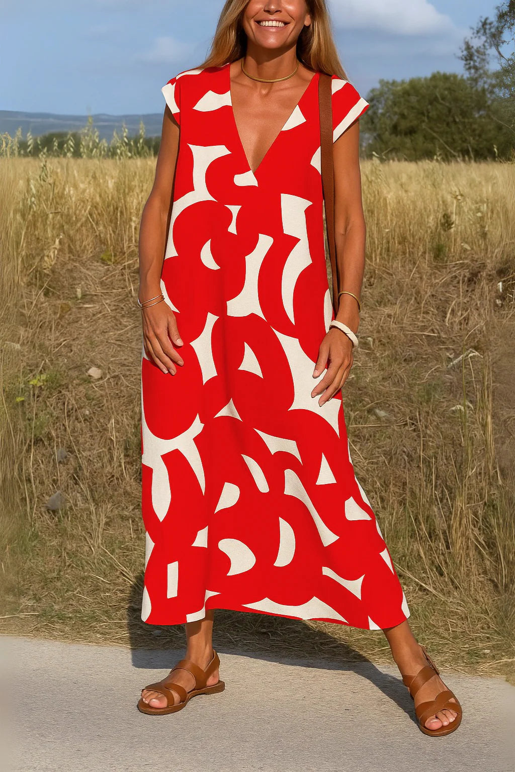 Valerie | Fluid Dress with V-Neck
