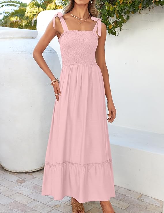 Aurelia™ | Boho Ruffle Maxi Dress
