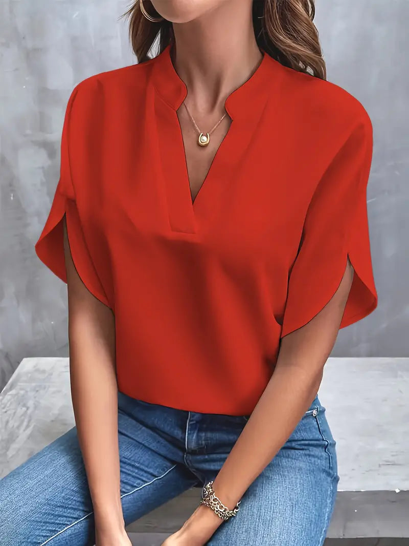 Elegant V-neck Blouse for Women