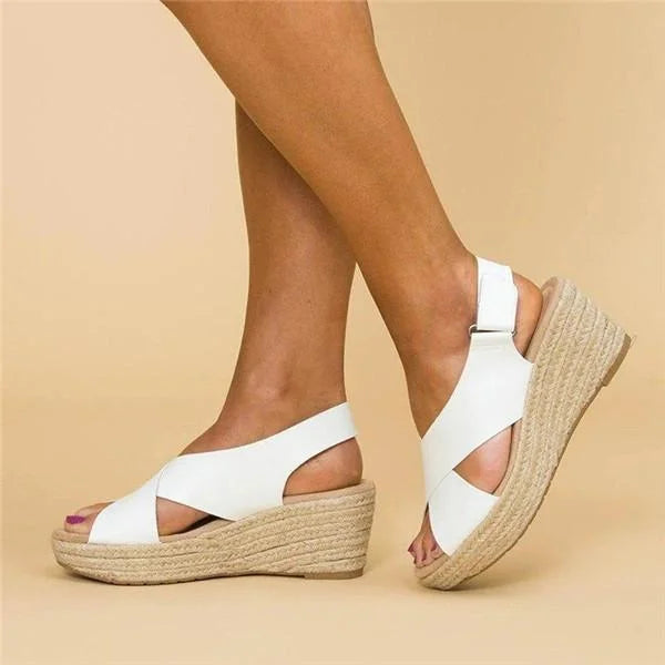 Ysabelle™ | Women's Orthopaedic Summer Sandals – Comfortable, Elegant and Flexible with Wedge Heel