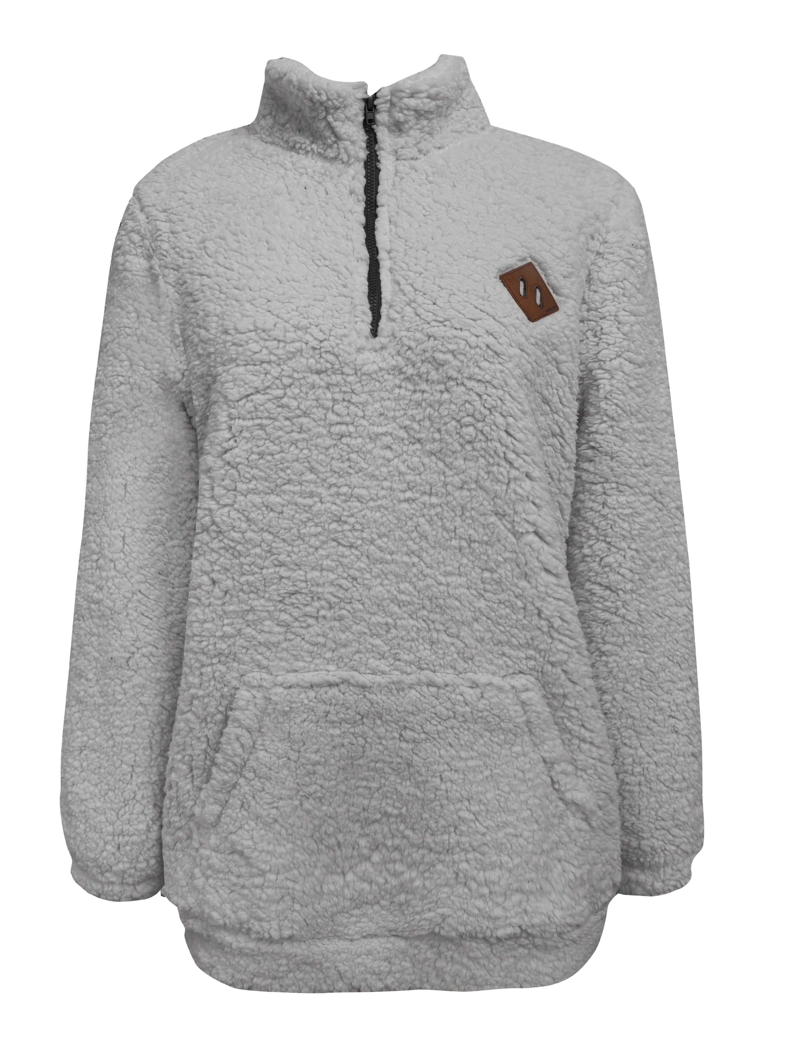 NOREEN | Zip-Up Teddy Sweater