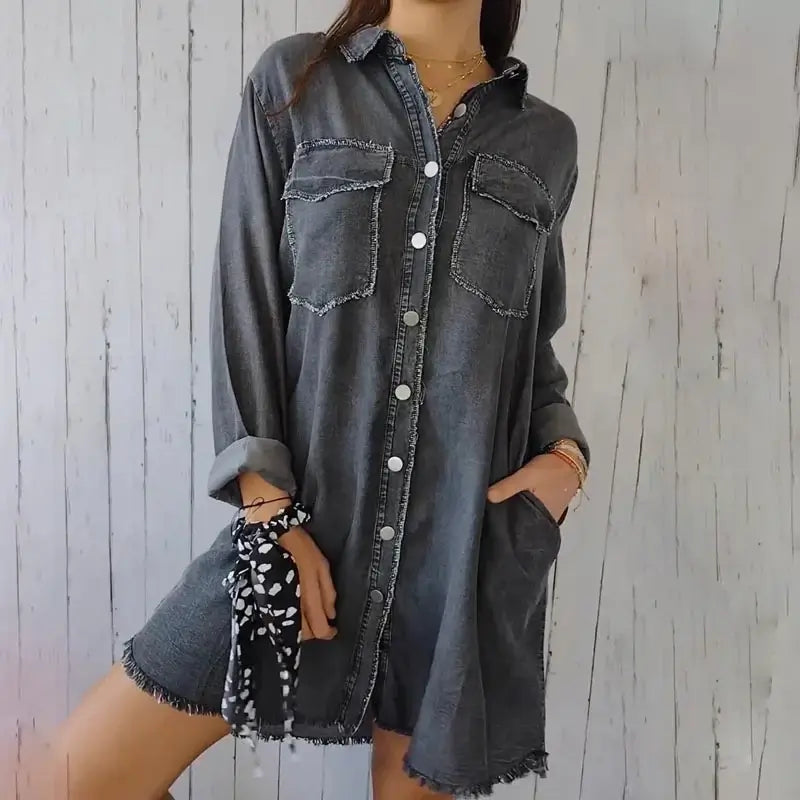 MARIE | Relaxed Denim Shirt Jacket
