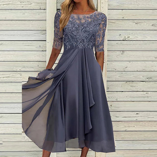 Zaria™ Lace Embroidered Dress