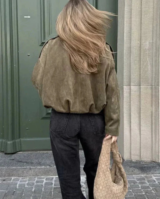 Luna | Elegant Suede Loose Jacket