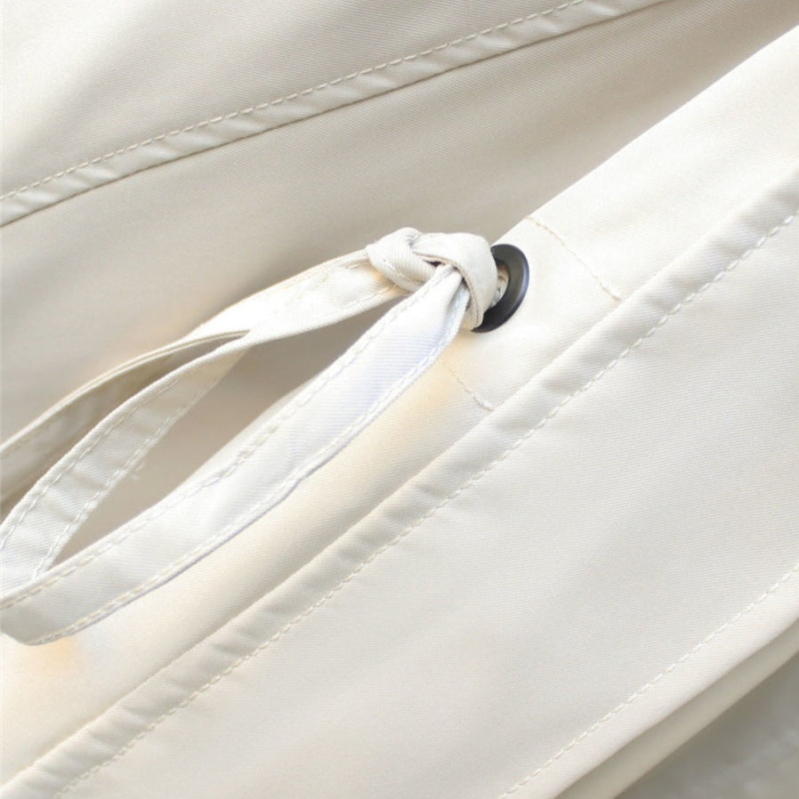 NATI | Dual-Layer Hooded Jacket with Snap and Zipper Closure