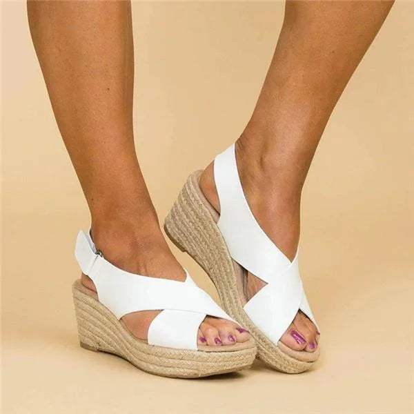 Ysabelle™ | Women's Orthopaedic Summer Sandals – Comfortable, Elegant and Flexible with Wedge Heel