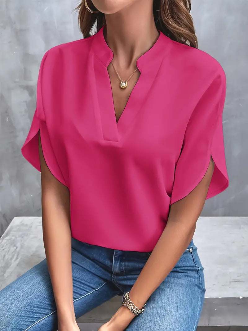Elegant V-neck Blouse for Women
