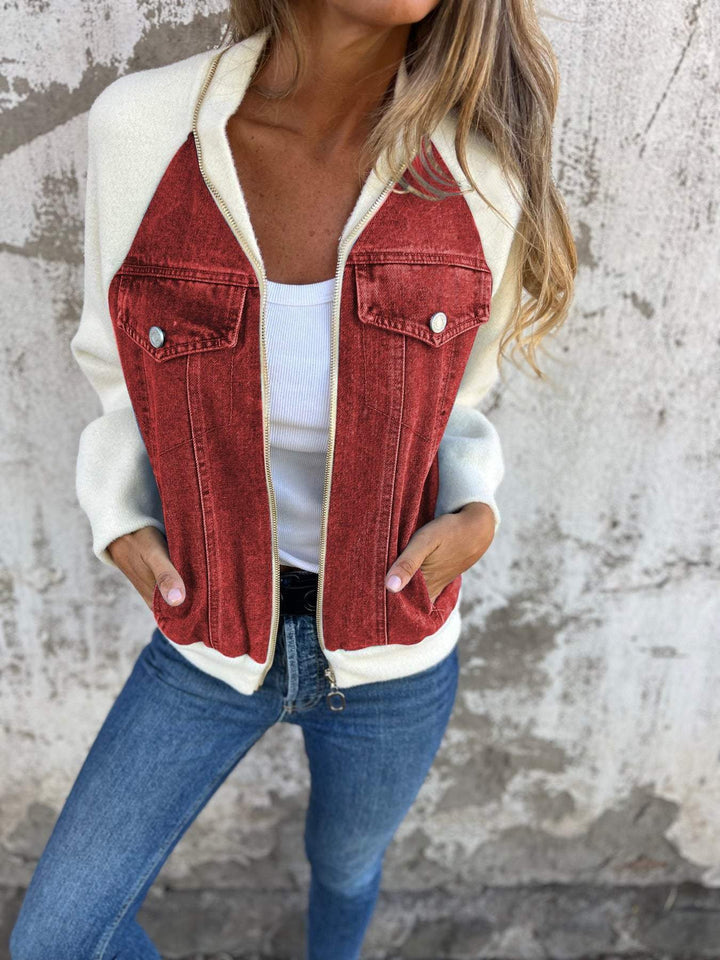 Felicia™ | Unique denim jacket with a vintage twist