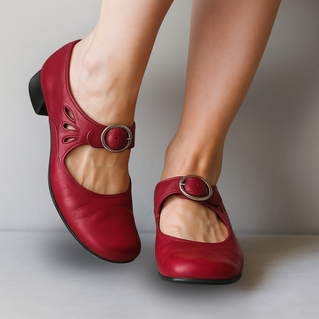 Els™ | Orthopaedic leather sandals with comfortable slip sole