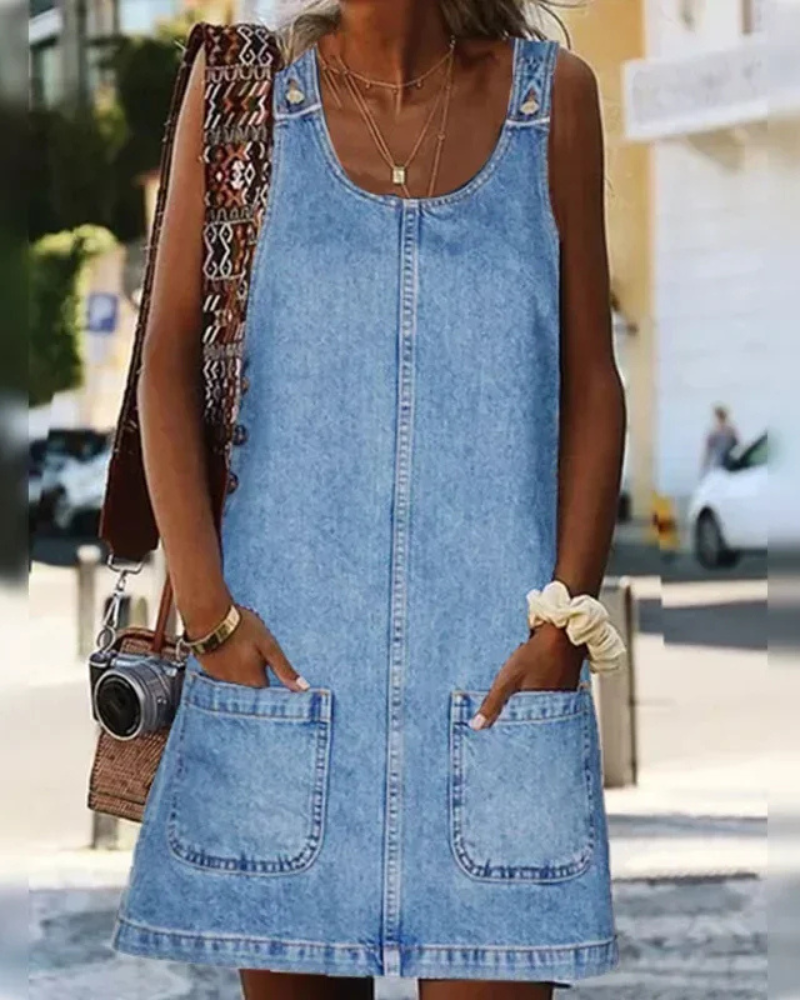 Sigrid Denim Dress™ | Summer Dress with Flattering Cut