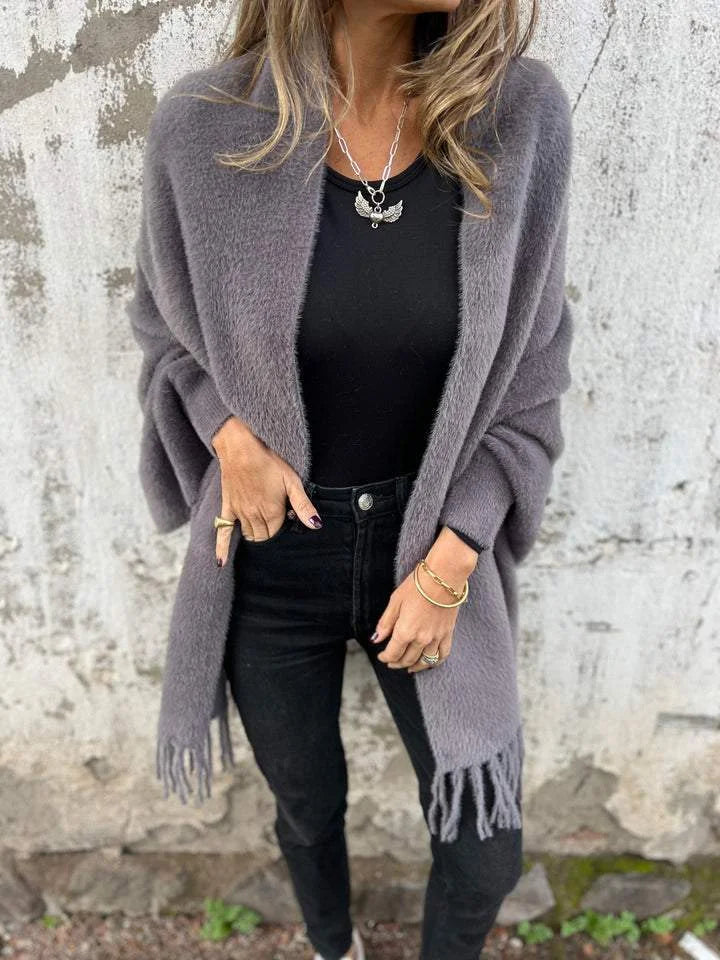BILA | Everyday Long Sleeve Fringe Coat