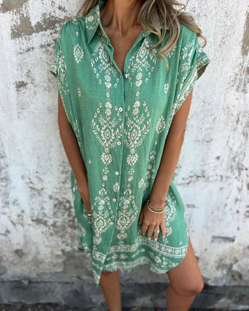 Simona Summer V-neck dress