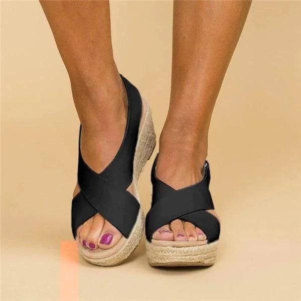Ysabelle™ | Women's Orthopaedic Summer Sandals – Comfortable, Elegant and Flexible with Wedge Heel