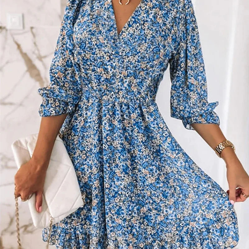 Addison™ - Chic Floral Elegance Dress