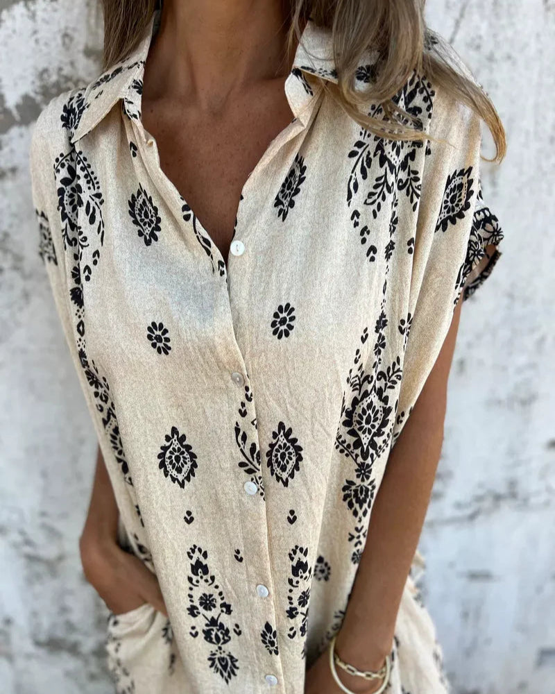 Simona Summer V-neck dress
