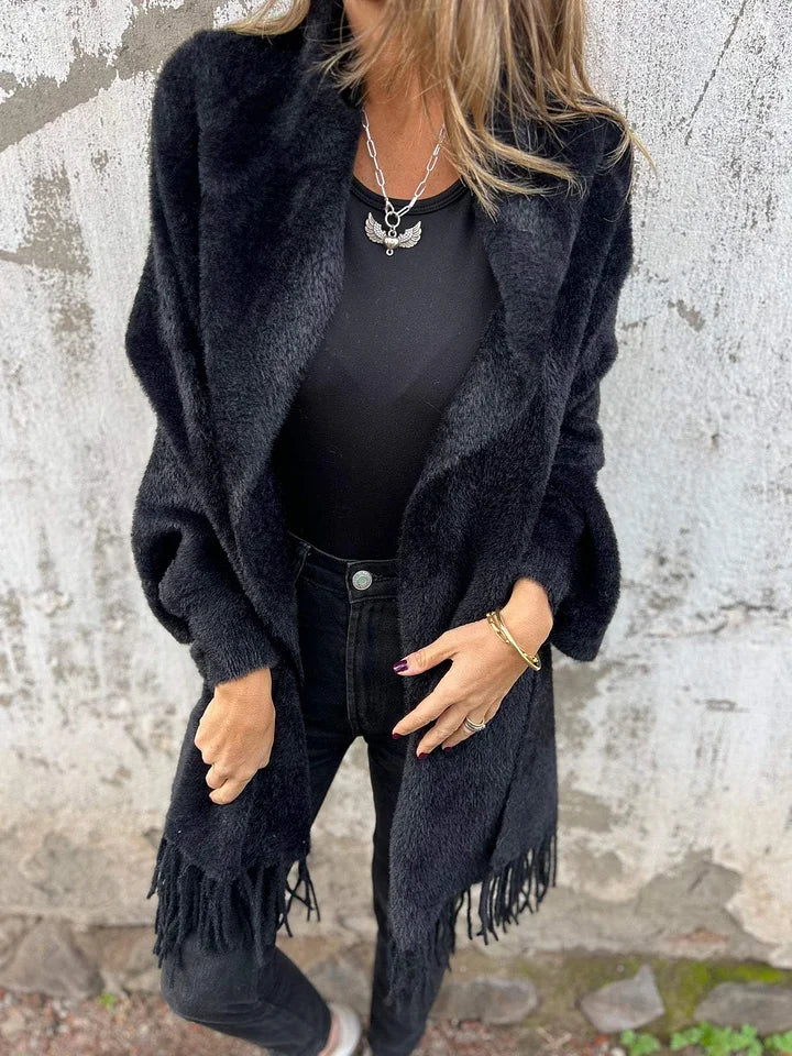 BILA | Everyday Long Sleeve Fringe Coat