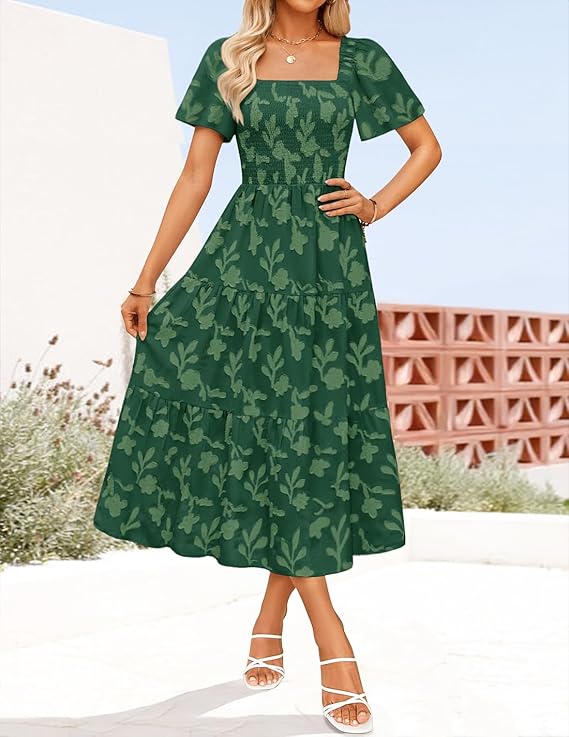 Emily™ | Floral Ruffle Summer Dress