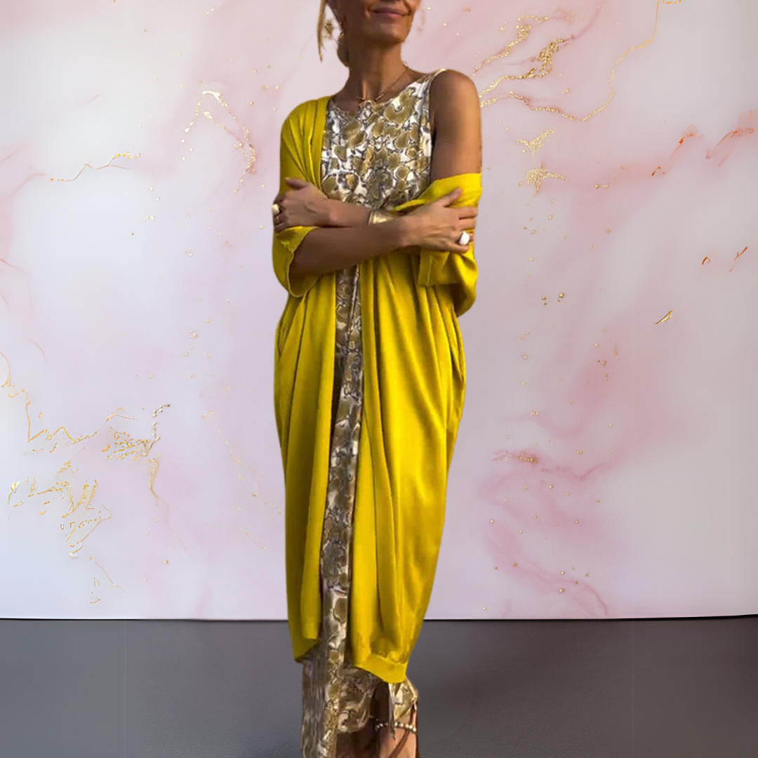 Melanie™ | Elegant Dress with Matching Cardigan