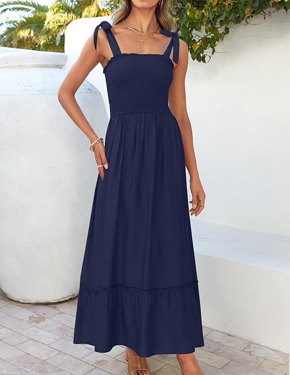 Aurelia™ | Boho Ruffle Maxi Dress