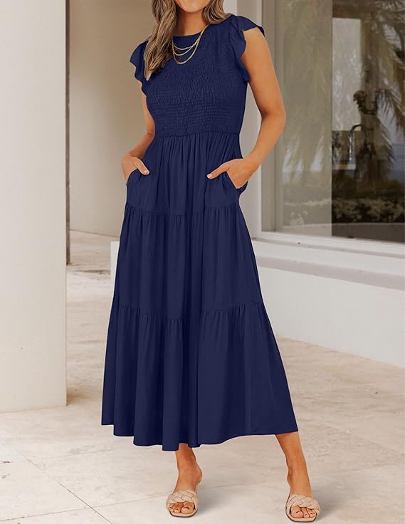 Amelia™ | Flutter Midi Summer Dress