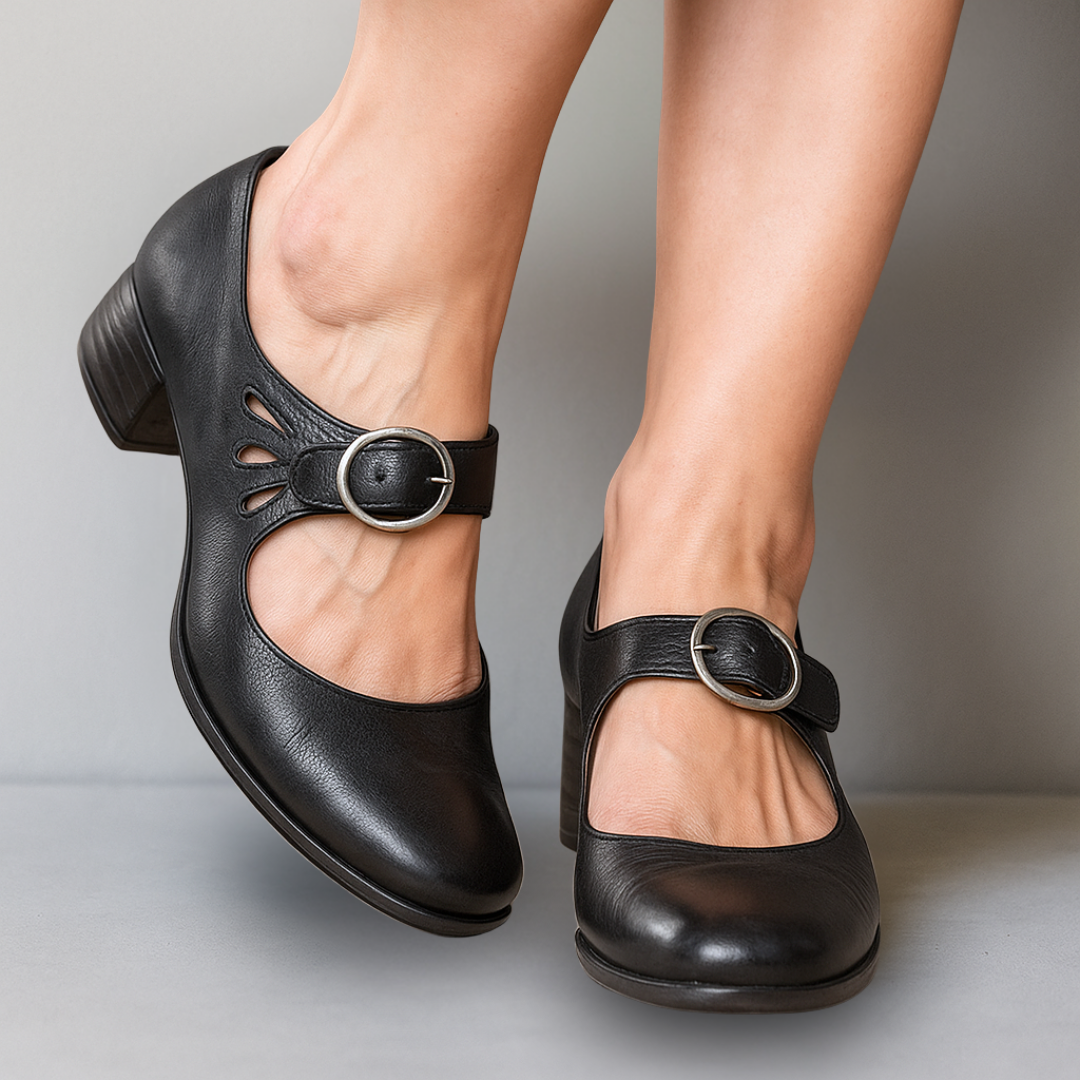Els™ | Orthopaedic leather sandals with comfortable slip sole