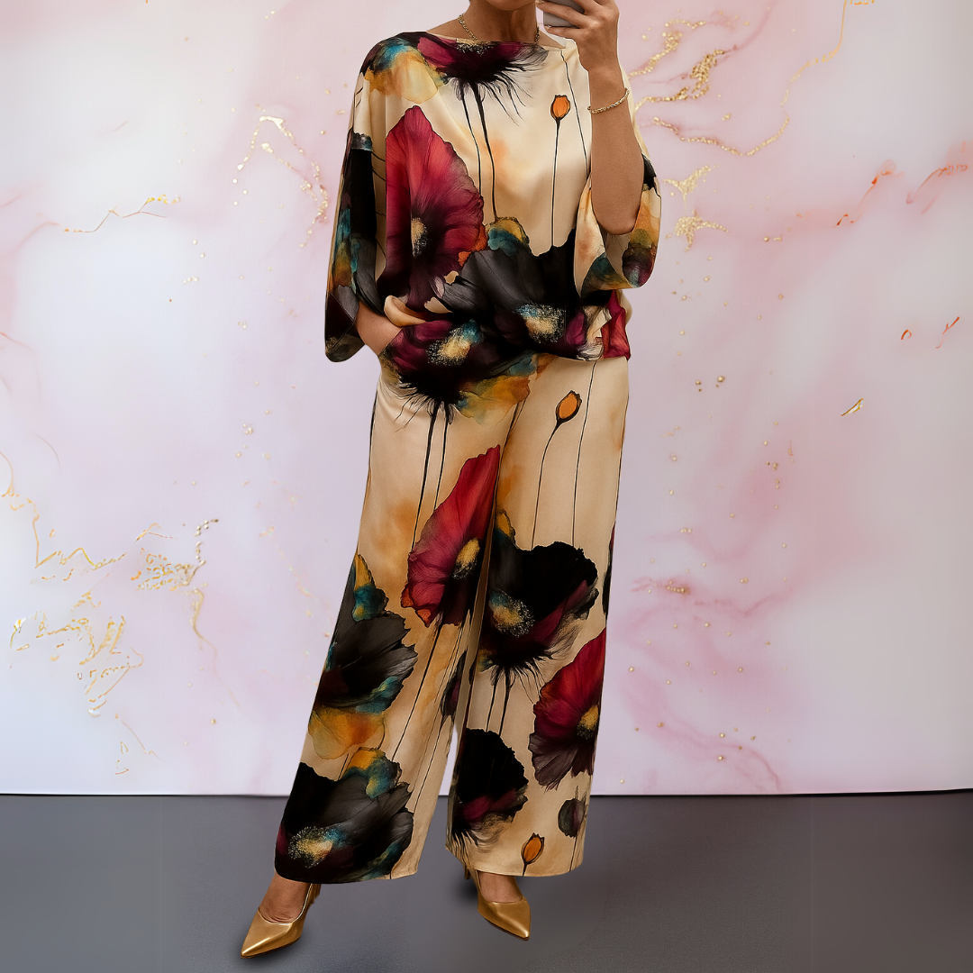 Moniek™ | Women's Satin Two-Piece Set