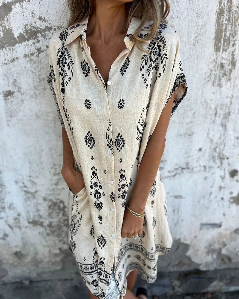 Simona Summer V-neck dress
