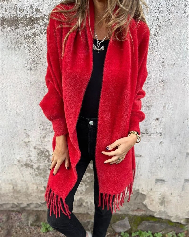 BILA | Everyday Long Sleeve Fringe Coat