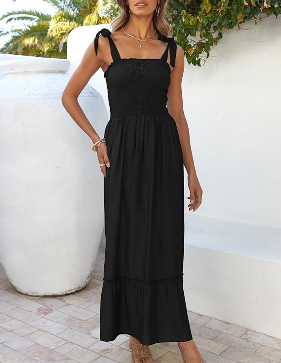 Aurelia™ | Boho Ruffle Maxi Dress