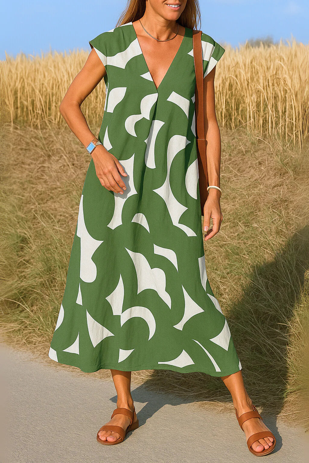 Valerie | Fluid Dress with V-Neck