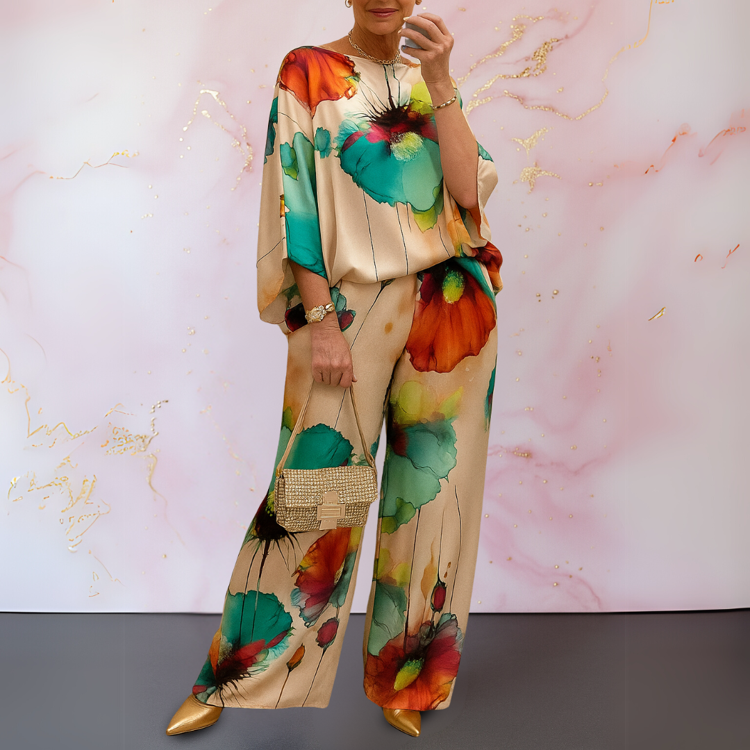 Moniek™ | Women's Satin Two-Piece Set