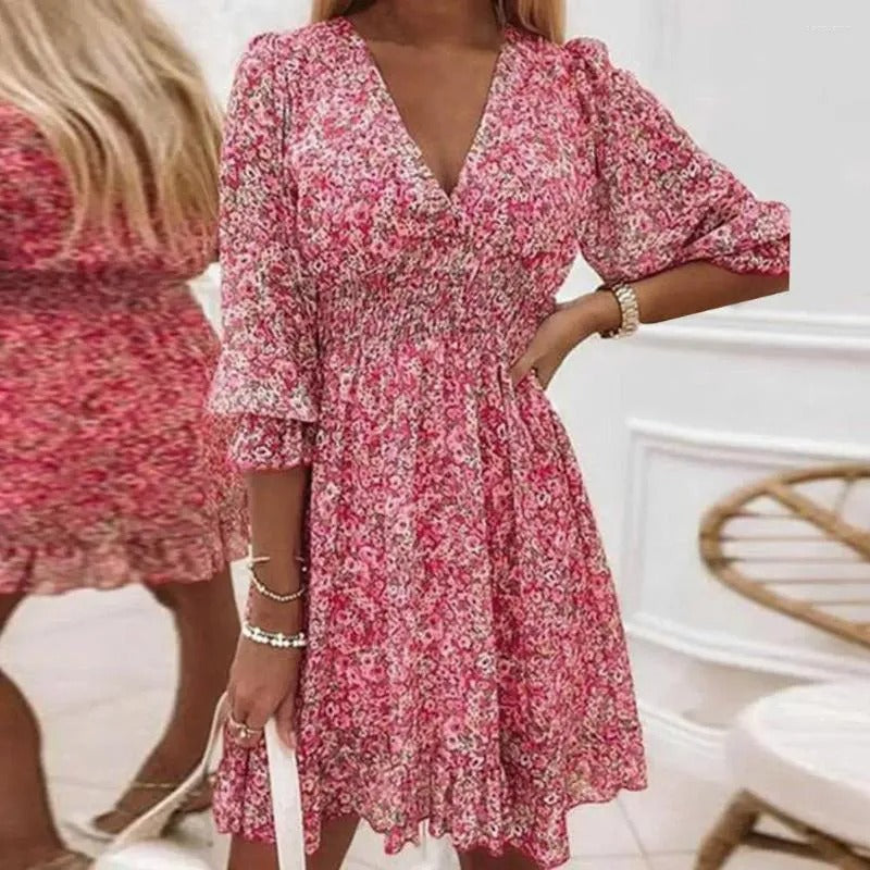 Addison™ - Chic Floral Elegance Dress