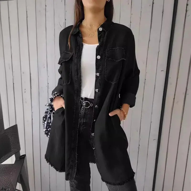 MARIE | Relaxed Denim Shirt Jacket