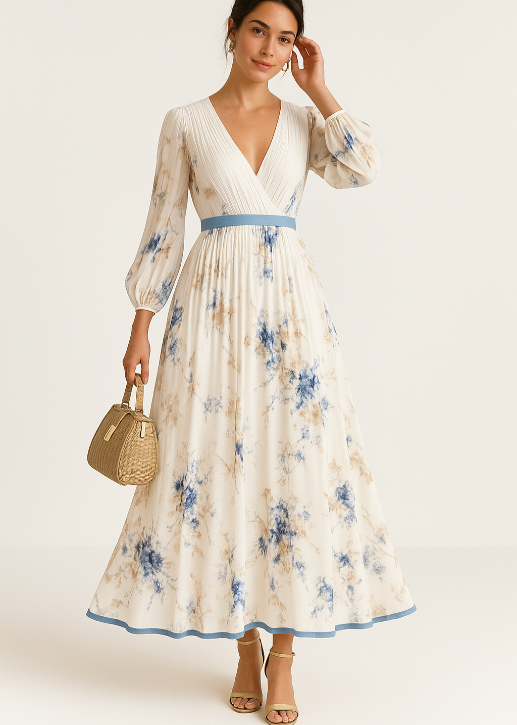 Cecile - Exquisite Floral Elegance Dress