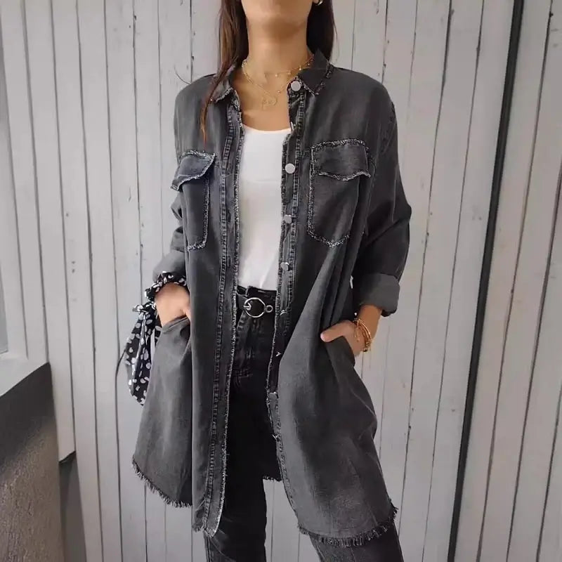 MARIE | Relaxed Denim Shirt Jacket
