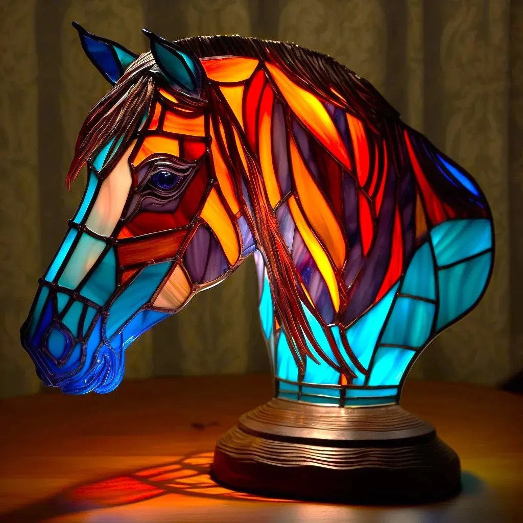 Bella | Magical Glass Horse Lamp