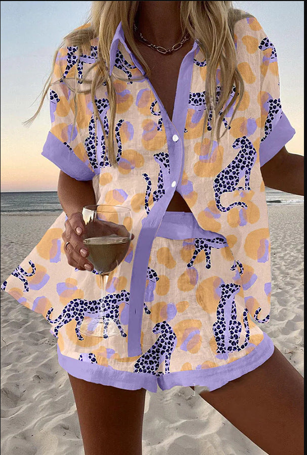 Reolia™ | Leopard Print Linen Coordinating Set