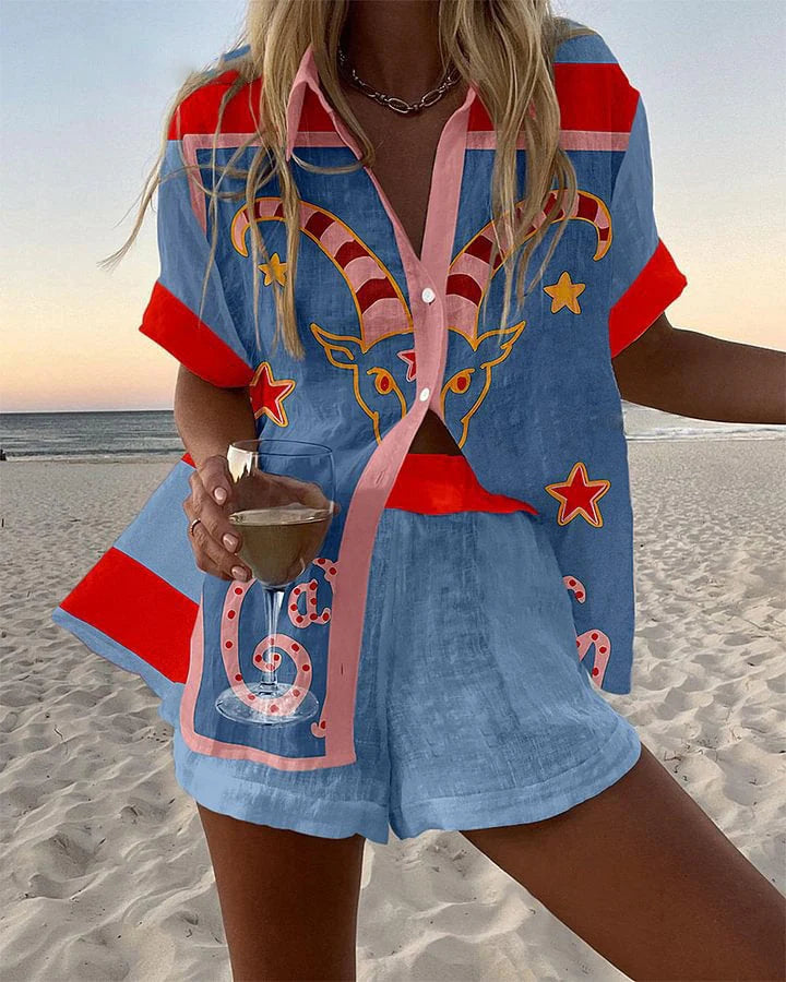 Hominty | Linen Short Set