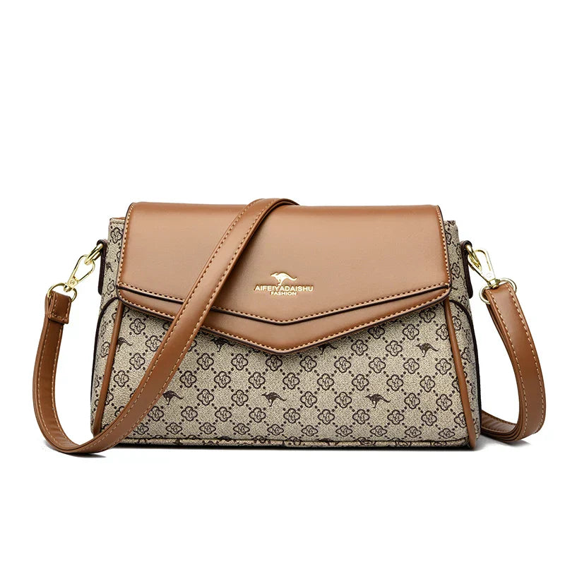 Hominty™ Vintage Charm Crossbody Bag with Decorative Charm