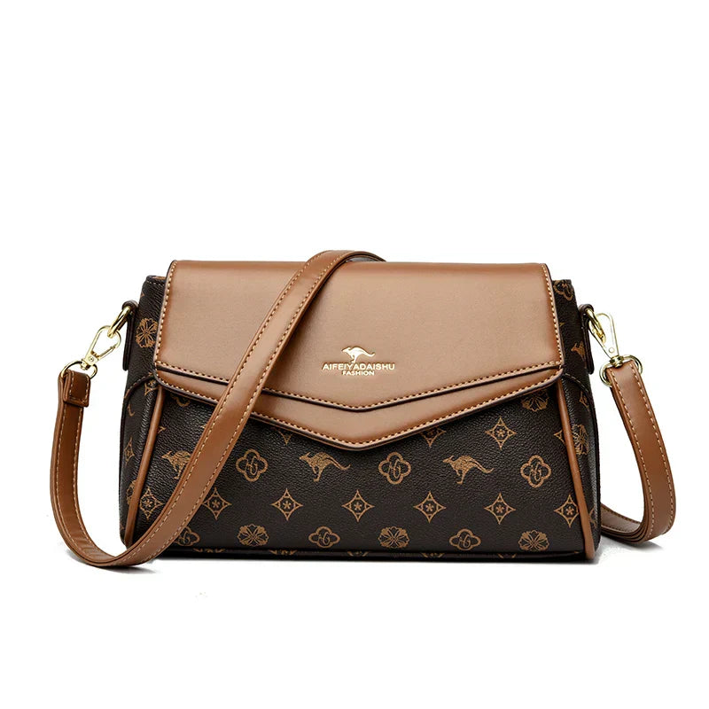 Hominty™ Vintage Charm Crossbody Bag with Decorative Charm