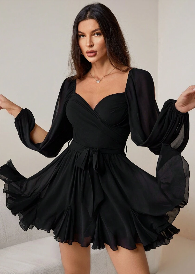 Alise – Chiffon Mini Dress