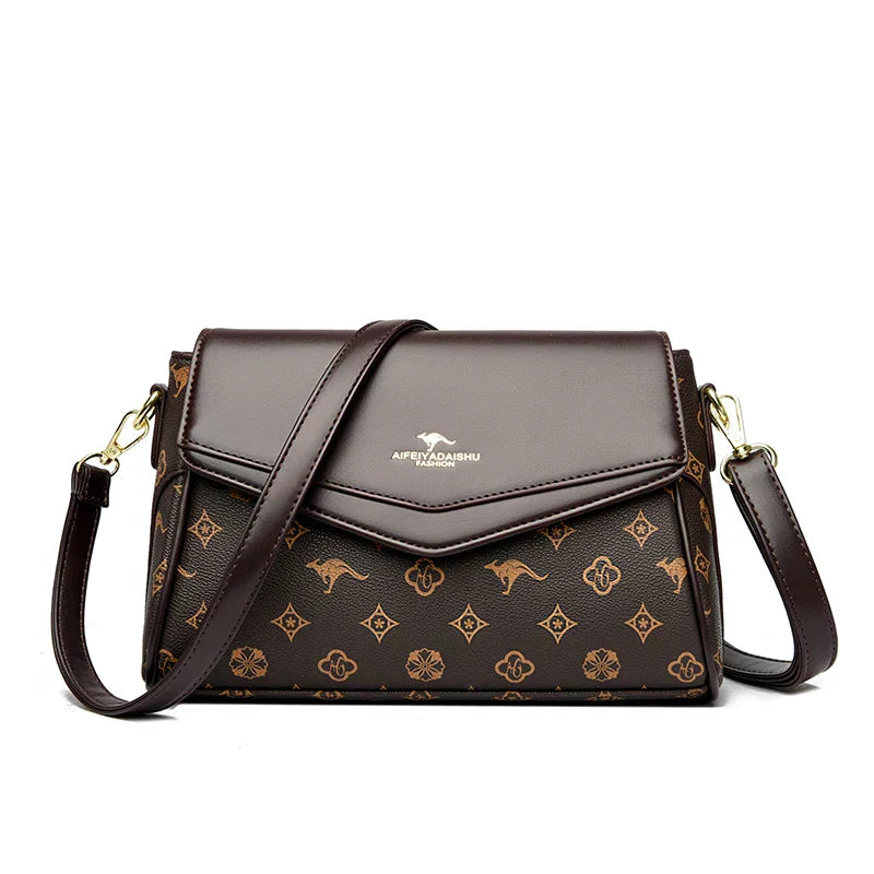 Hominty™ Vintage Charm Crossbody Bag with Decorative Charm